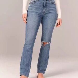 Abercrombie & Fitch Light Blue Straight Leg Jeans